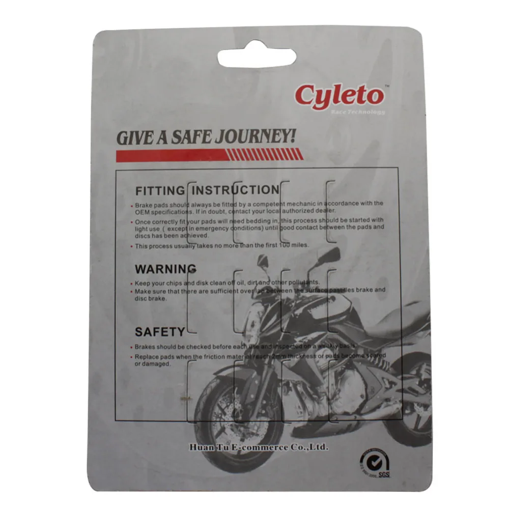 Задние тормозные колодки Cyleto для мотоцикла KAWASAKI ZX7RR 96 99 GTR1400 GTR 1400 2008 2013 ZZR 2006 ZZR1400 ABS