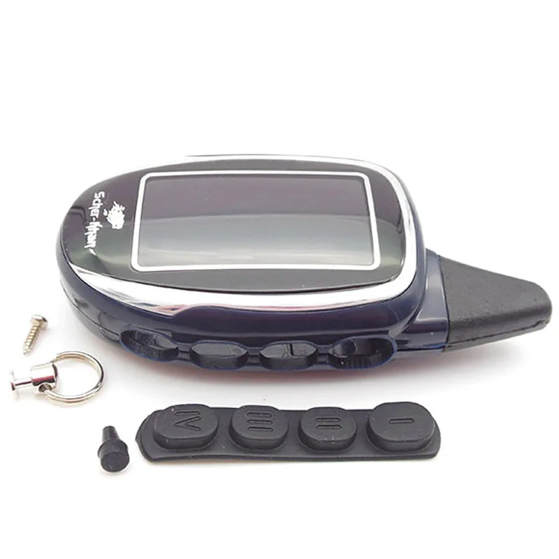 

Russia version EZ-Four case keychain for Jaguar EZ-Four lcd remote two way car alarm system free shipping