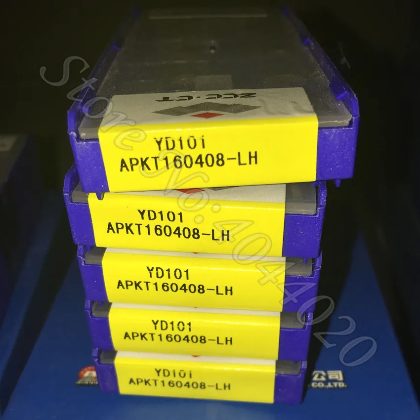 APKT160408-LH YD101 карбид лезвия Алюминиевый перемещение фрезерный нож K05-K20 10 шт. |