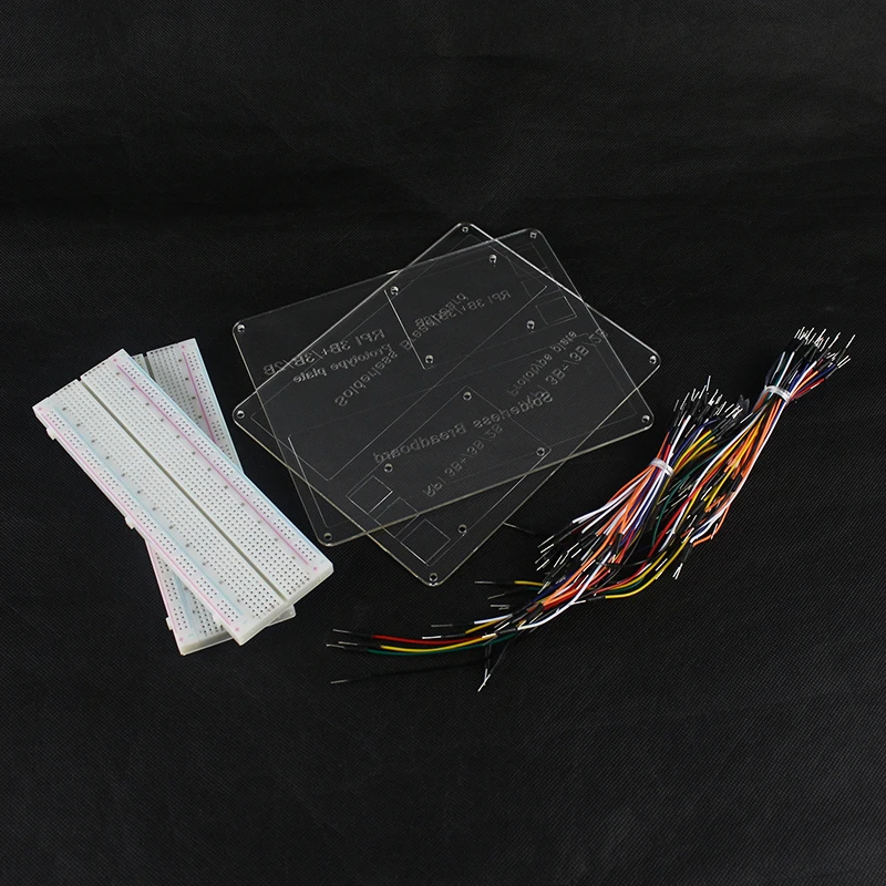 2 набора Raspberry Pi акриловая пластина для эксперимента + макетная доска