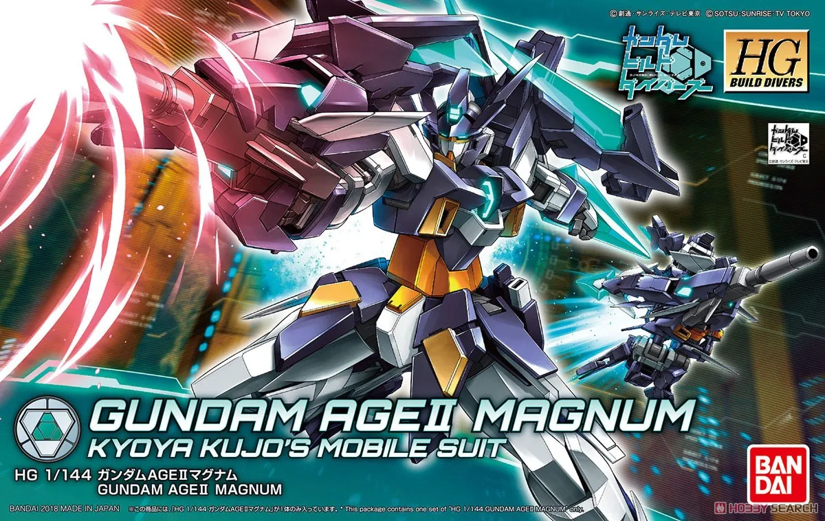Bandai Gundam HGBD 001 01 1/144 AGEII Magnum мобильный костюм Сборная модель наборы аниме экшн