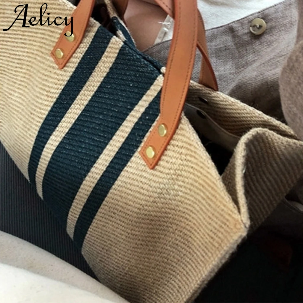 Женский портативный портфель Aelicy вместительная Холщовая Сумка на одно плечо
