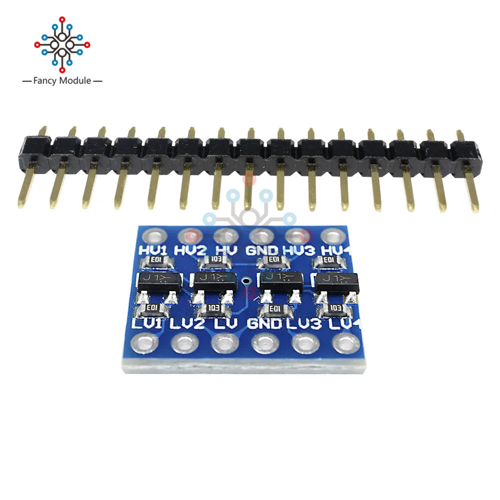 IIC I2C преобразователь уровня логики двунаправленный Модуль платы 5 в 3 В DC модуль