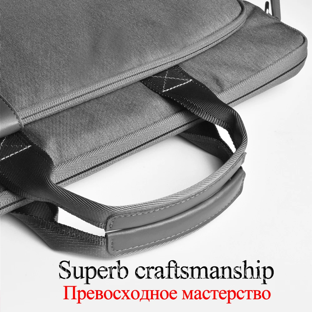 WIWU сумка для ноутбука 15,6 15,4 14 13,3 дюймов, Противоударная сумка для компьютера MacBook Air 13,3, водонепроницаемая сумка-мессенджер для ноутбука Dell 15