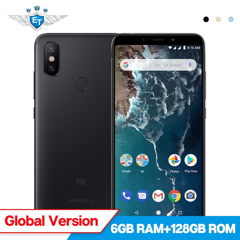 Глобальная версия Xiaomi Mi A2 6 ГБ 128 мобильный телефон 5 99 ''полный Экран Snapdragon 660