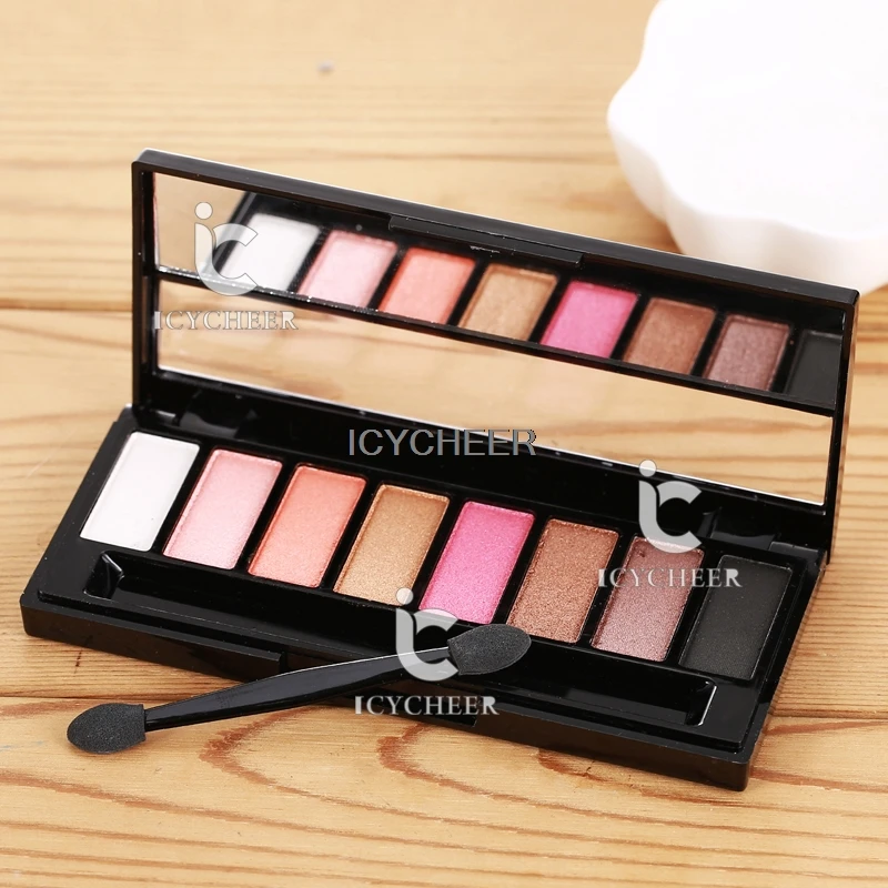 8 цветов Макияж розовый серии Shimmer Тени для век Палитры природного ню|eye shadow|palette eye