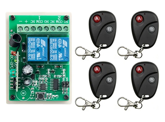 DC 12V 2 CH 2CH RF беспроводной переключатель системы дистанционного управления teleswitch 4X