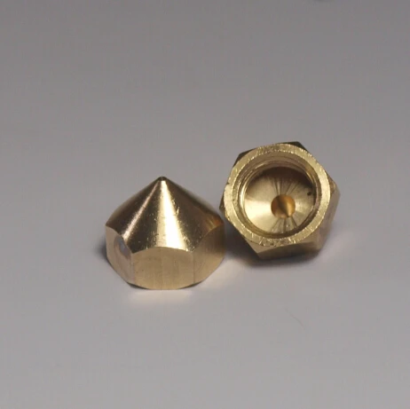 

3D printer parts Reprap for Budaschnozzle V1.1 hot end brass nozzle 0.3/0.4/0.5 mm M10*1 threaded free shipping