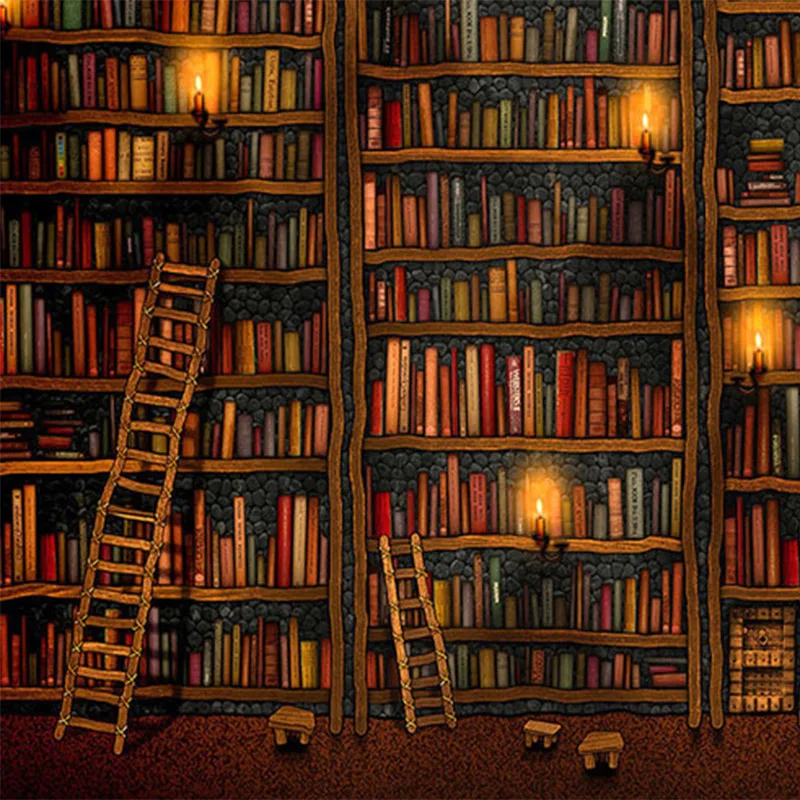3D обои, Классическая книжная полка, картина маслом, фотообои, для учебы, библиотеки, гостиной, фон для стены, домашний декор, Papel De Parede, 3D