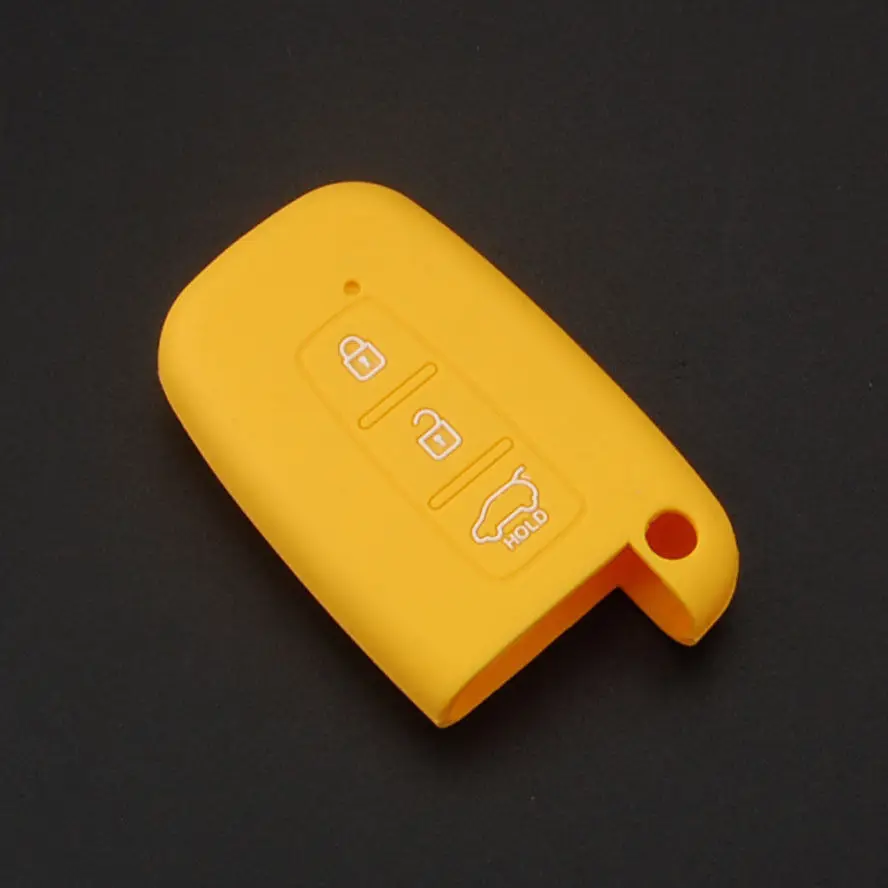 BBQ @ FUKA 1 шт. силиконовый чехол для ключей Fob подходит 3BTN Hyundai Elantra Genesis Smart Remote Key Holder |