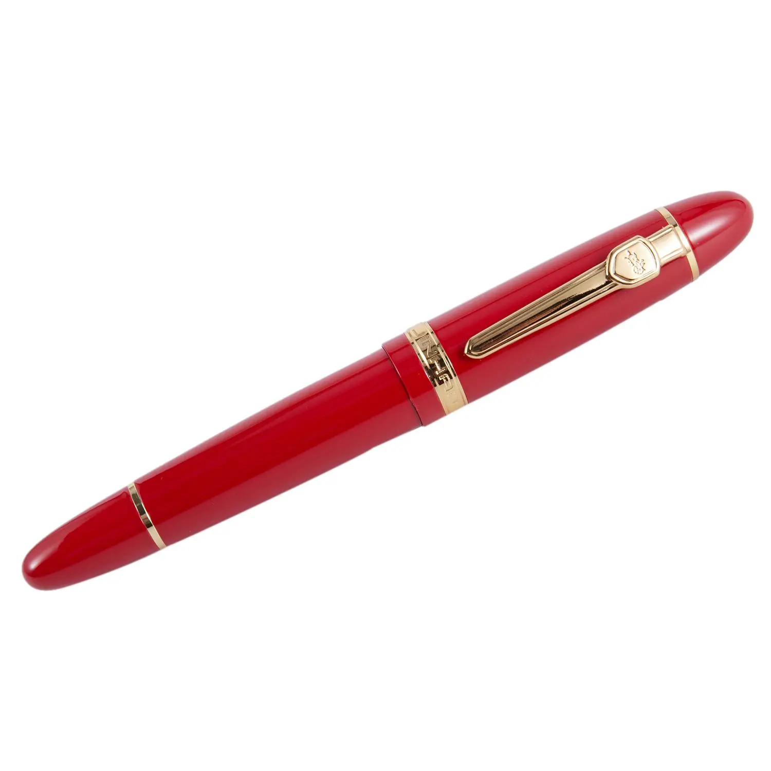 Red JINHAO 159 18KGP 0,7 мм СРЕДНИЙ перо с широким основанием авторучка офисная авторучка с коробкой - Цвет: Red