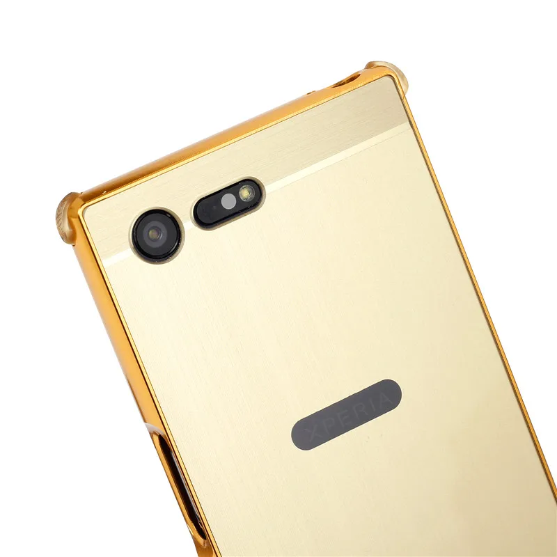 ZEALLION для sony X Compact F5321 чехол 2 в 1 пластинчатый Металл Алюминий Рамка Тонкий матовый
