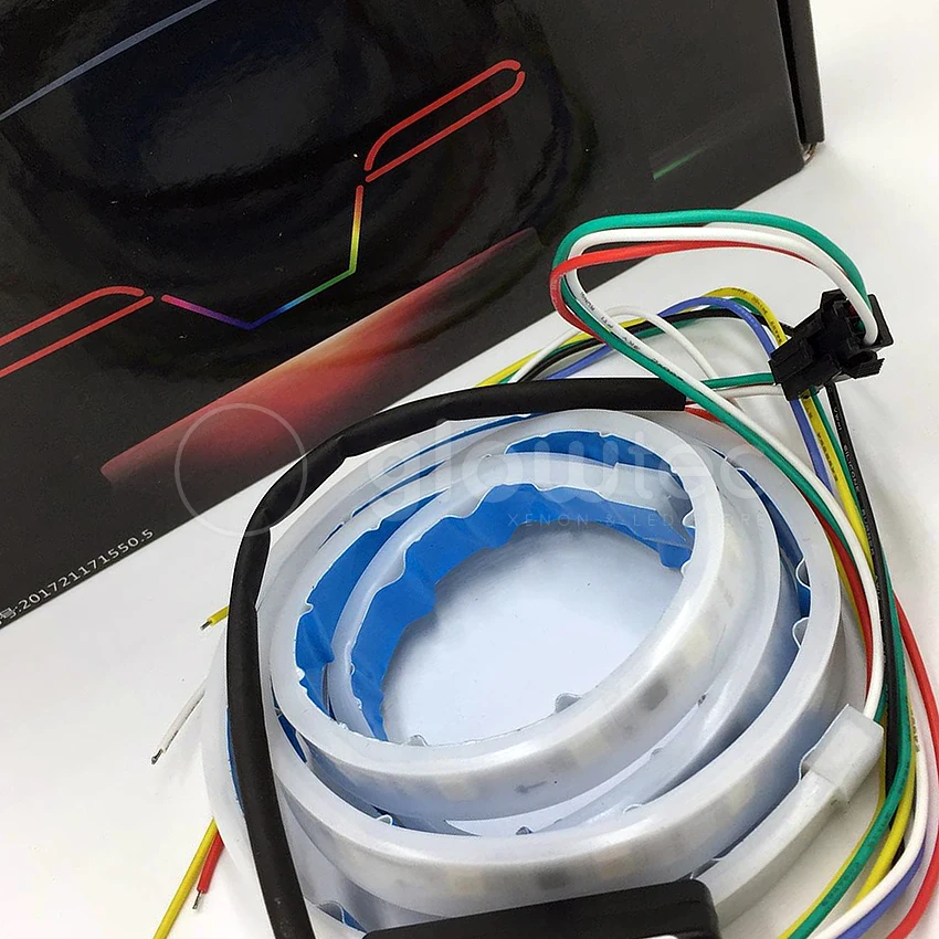 Светодиодная лента GLOWTEC 120 см для автомобиля RGB 5050 светодиодная Светильник та