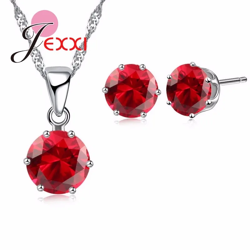 Комплект из колье и серёг серебра 925 пробы с фианитом|earring necklace display|necklace ladiesearings