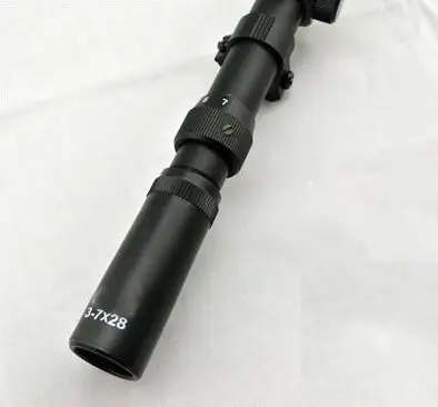 3-7X28 воздушный Мягкий Прицел для охотничьей винтовки с свободные крепления и