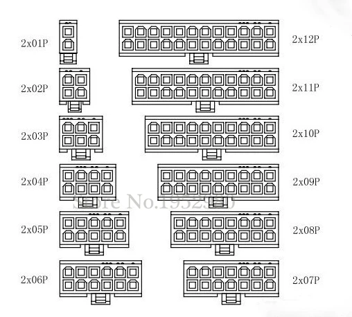 20 компл. ATX 4,2 мм Электрический разъем для авто 2/4/6/8/10/-24P правый угол контактный разъем+ Корпус+ клеммы