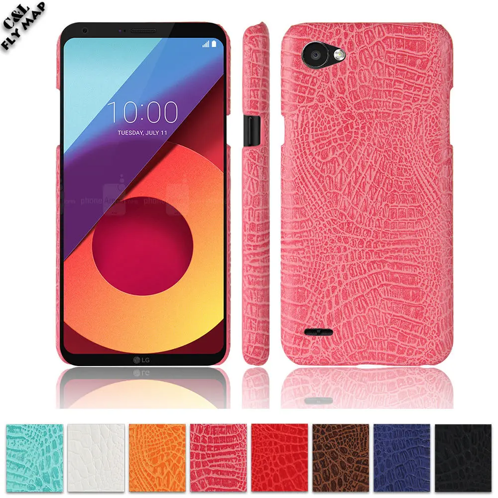 Чехол из крокодиловой кожи для LG Q6a Q6 Alpha M700 LGM700 жесткий защитный чехол ПК кожаный Q