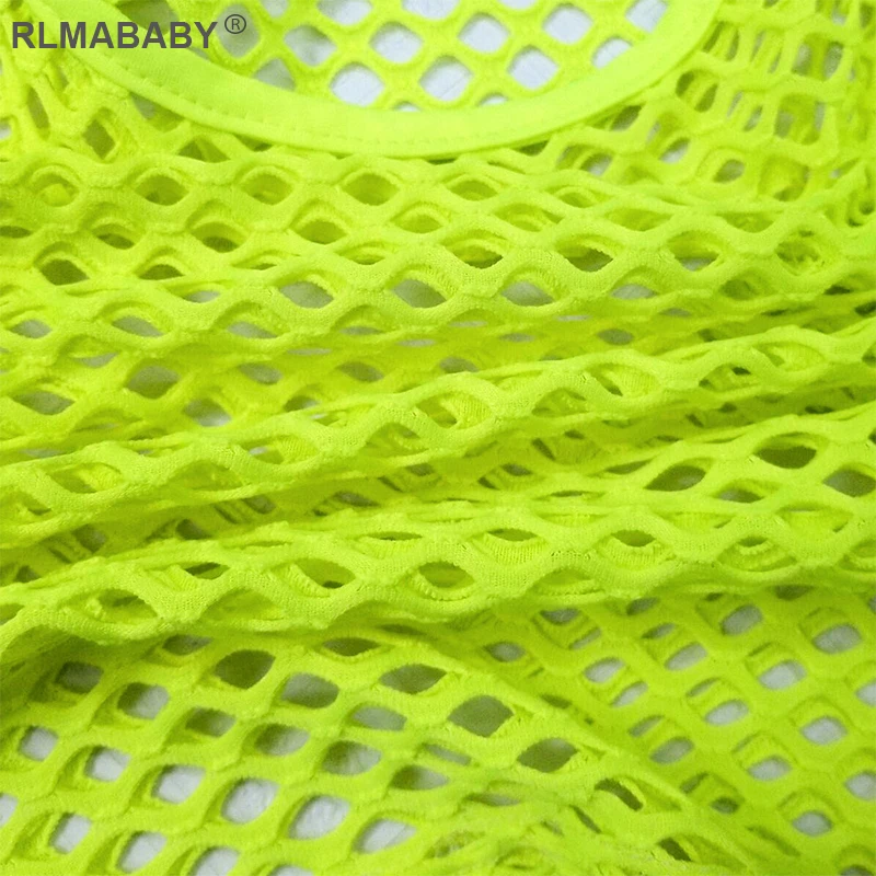Летние прозрачные сетчатые комплекты из двух предметов rlmababy футболка с длинными
