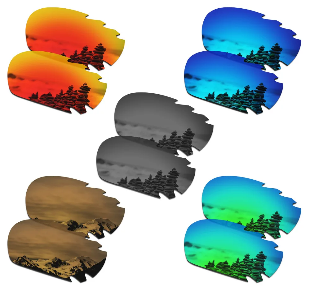 5 пар поляризованных солнцезащитных очков SmartVLT Сменные линзы для Oakley Jawbone