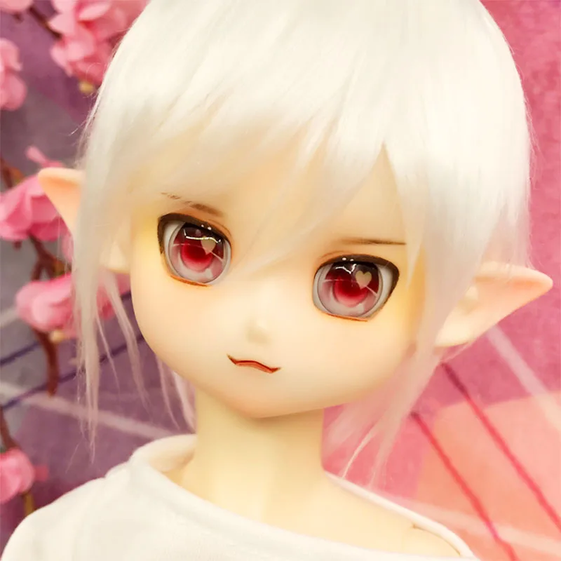 Глаза кукольные полноразмерные с металлическим эффектом 10-22 мм в форме сердца