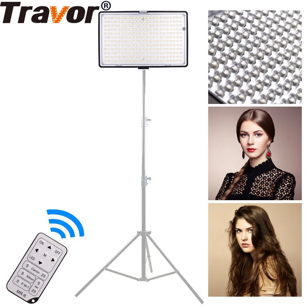 Travor 288 шт двухцветный светодиодный видео свет с ИК 3200K 5500K для большинства моделей