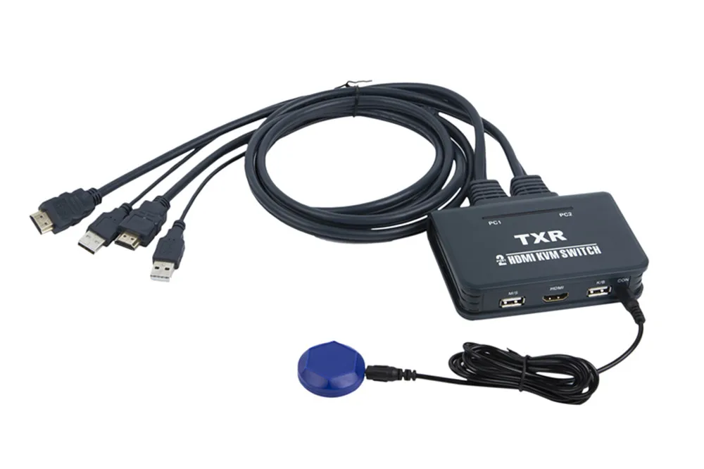 HDMI Switcher 2 в 1 out Hosts Share a Keyboard Mouse Monitor KVM 4KX2K |