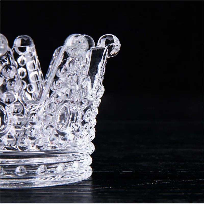 Стеклянная Пепельница Crown для улицы и декоративная керамическая круглая