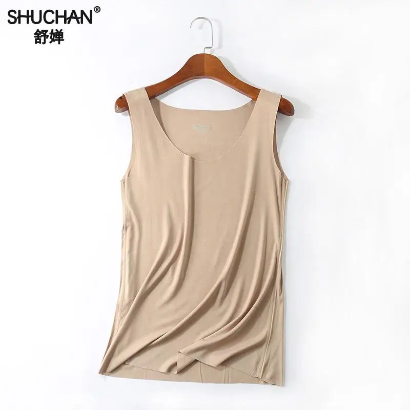 

Shuchan Loose Cotton Tank Tops Solid Casual Summer Tops Women Basic Sexy Tank Summer Tank Tops Women Sleeveless
