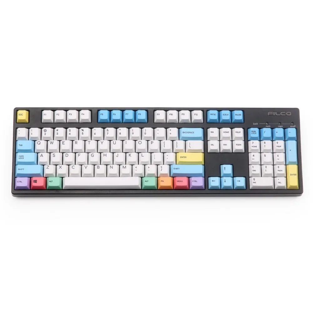 PBT Мел keycap Вишневый профиль краситель подстилка 123 ключей для вишни механическая