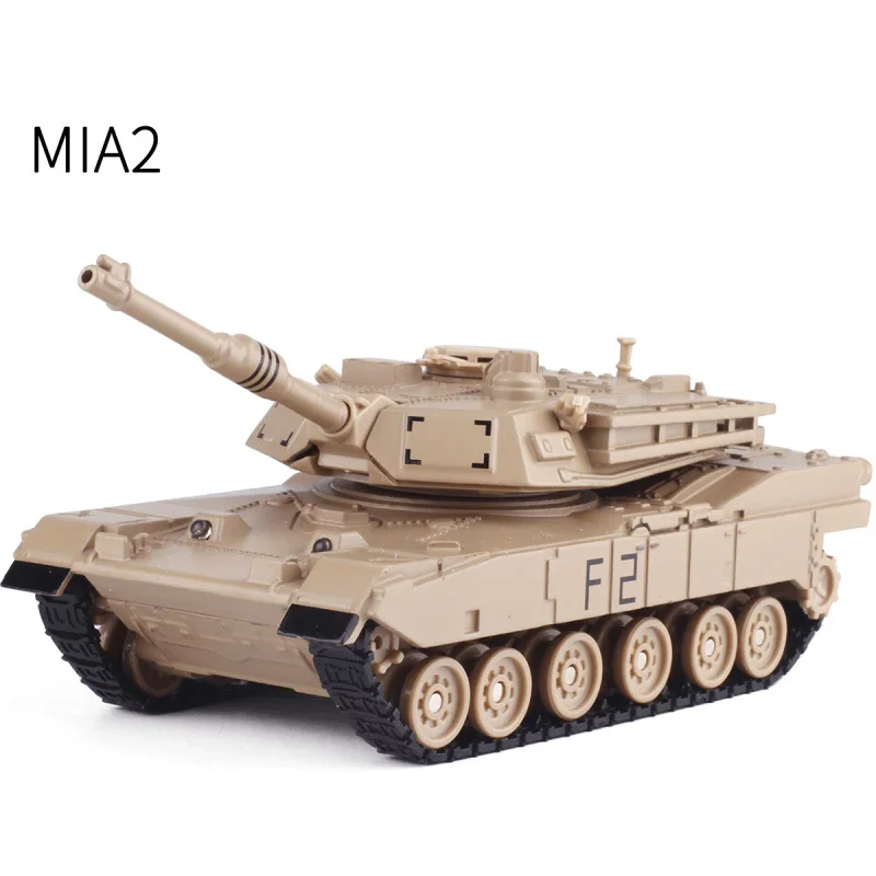 Сплав литья под давлением M1A2 военный боевой танк 1:48 с поворотом на 360 градусов