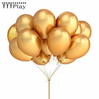 10pcslot 12inch thick 2 8g gold silver pearl latex balloons inflatable helium ballon wedding decoration birthday party supplies