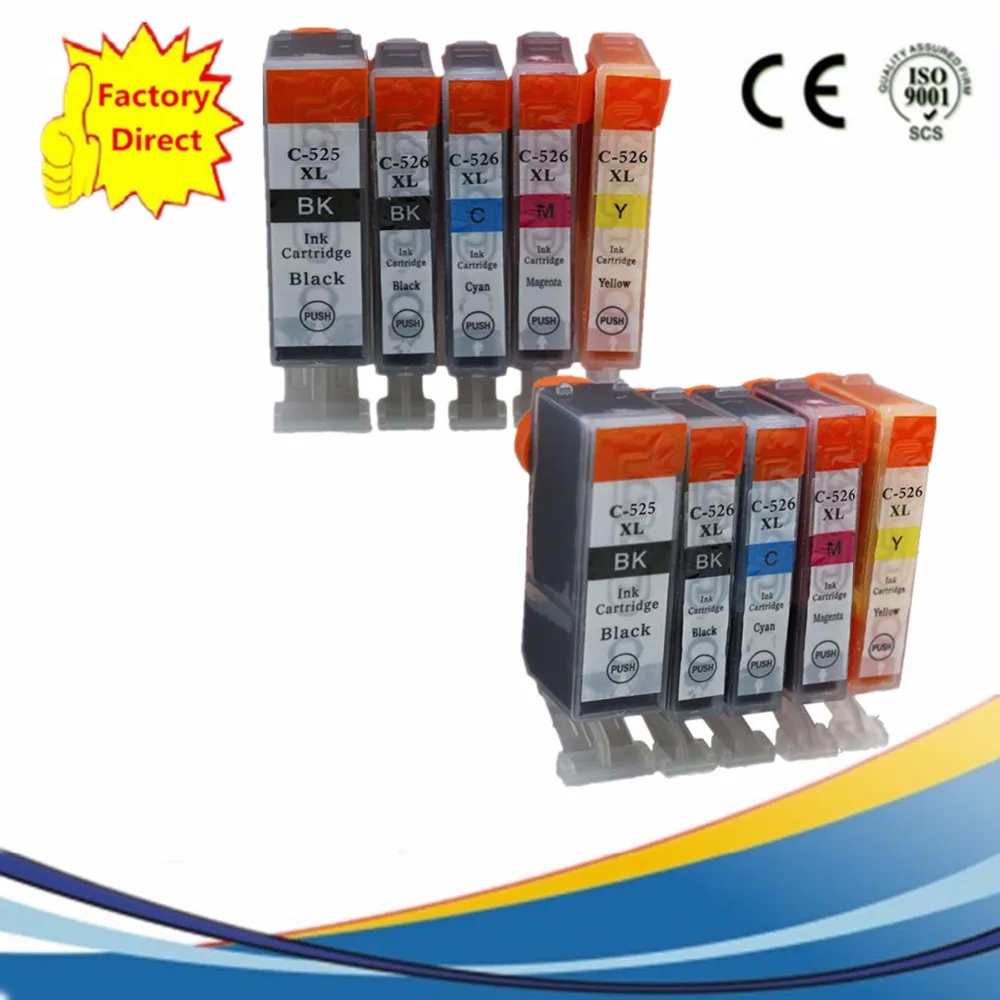 PGI525 PGI 525 XL CLI 526 525XL Замена чернильных картриджей для Canon Pixma MX715 MX885 MX895 IP 4850 4950|ink