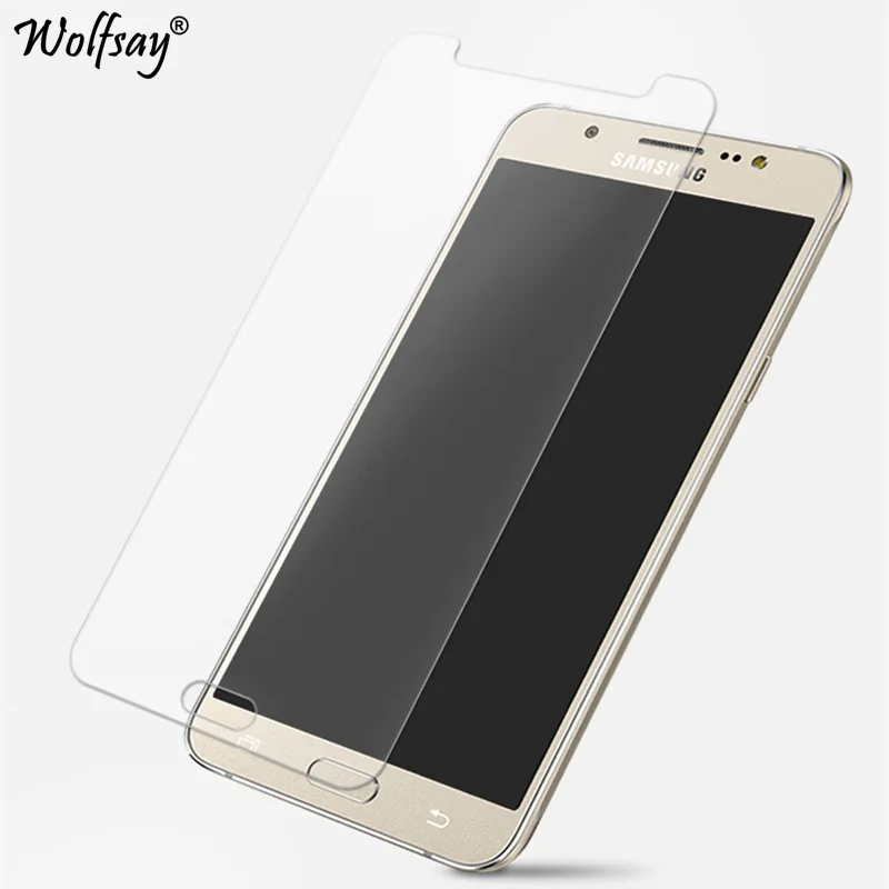 Для стекла Samsung Galaxy J5 2016 закаленное стекло для Защита экрана пленка Wolfsay|glass for