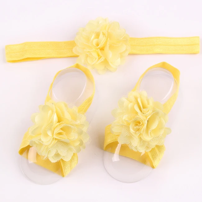 1 комплект розничная продажа головная повязка с цветком для новорожденного