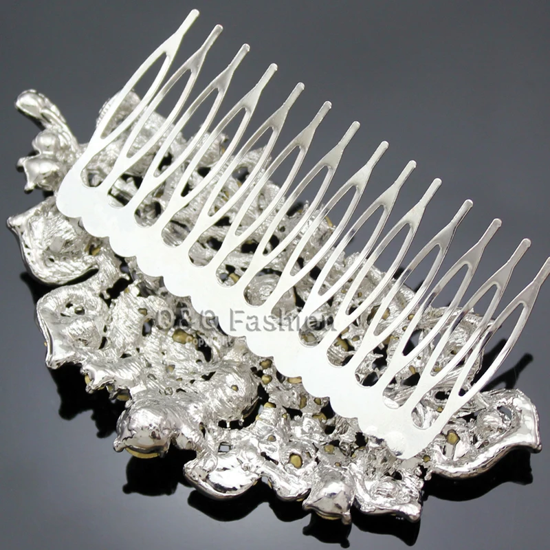 Свадебные Стразы инкрустированные драгоценные камни цветок 4 &quotВуалетка