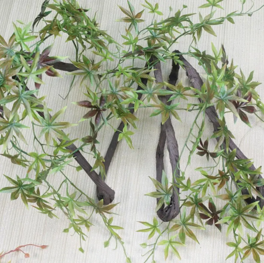 Гирлянда из искусственных кленовых листьев и плюща 2 шт.|greenery|greenery garland |