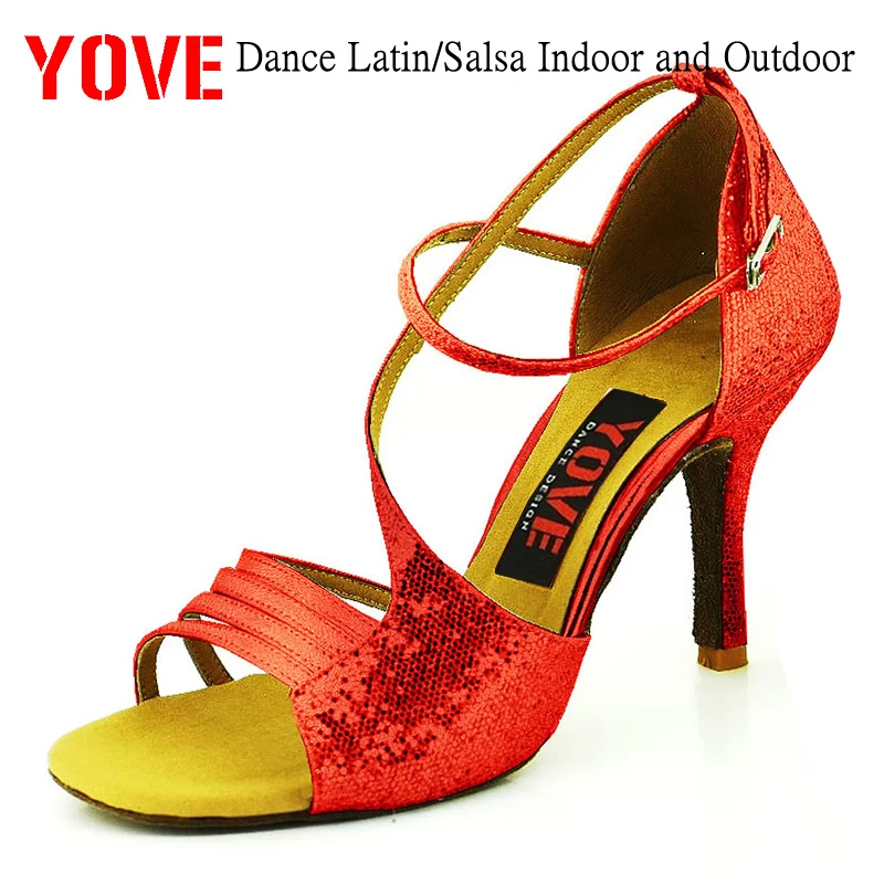 LD-6138 танцевальная обувь в стиле YOVE Bachata/Сальса женская для дома и улицы | Спорт