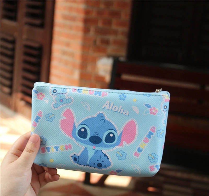 Disney Микки Маус мультфильм кошелек магнит для монет сумка карты пакет Минни дети девушка сумка для хранения косметики карандаш детский чехол