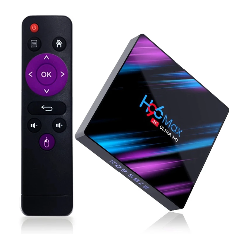 Android 9,0 H96 Max Tv Box Ram Rockchip Rk3318 четырехъядерный 2,4G/5G Wifi 2,65Hz Bt4.0 медиаплеер(Eu Plug