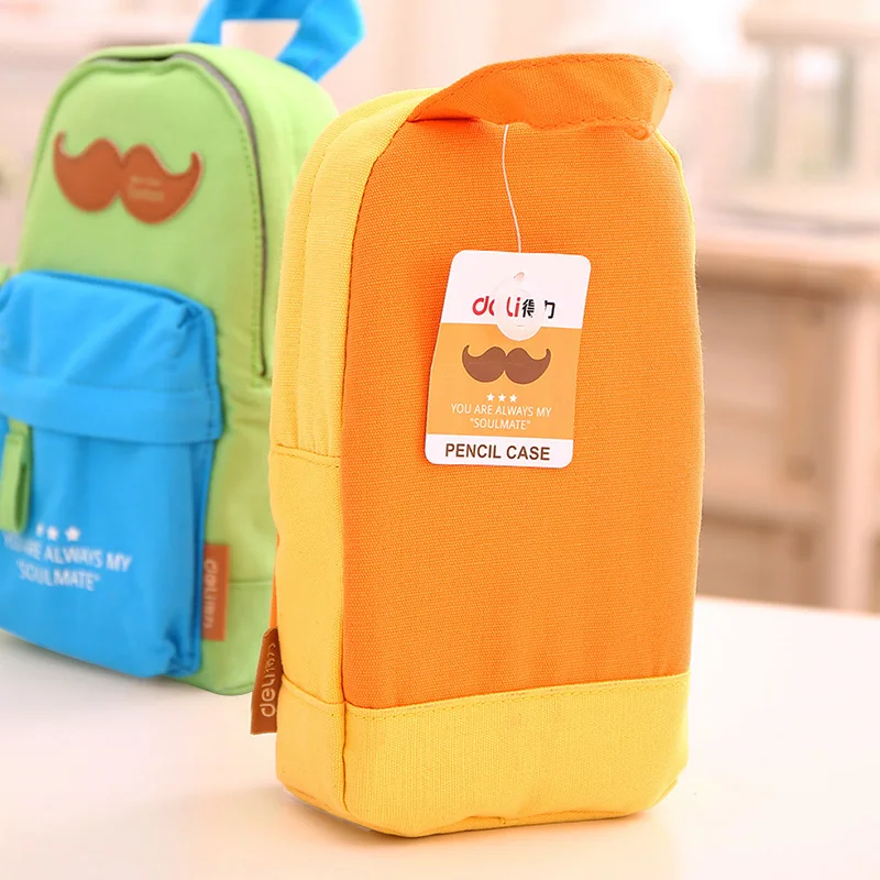 Schoolboy Creative Schoolbag Modeling Pen Bag Large Capacity Stationery Canvas School Supplies Pencilcase Pencil Case | Канцтовары для