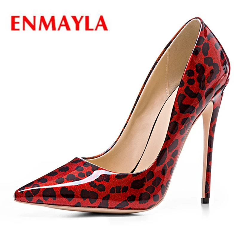 

ENMAYLA Synthetic Pointed Toe Party Slip-On Thin Heels Women Heels Pumps Sapato Feminino Size34-43 ZYL2207