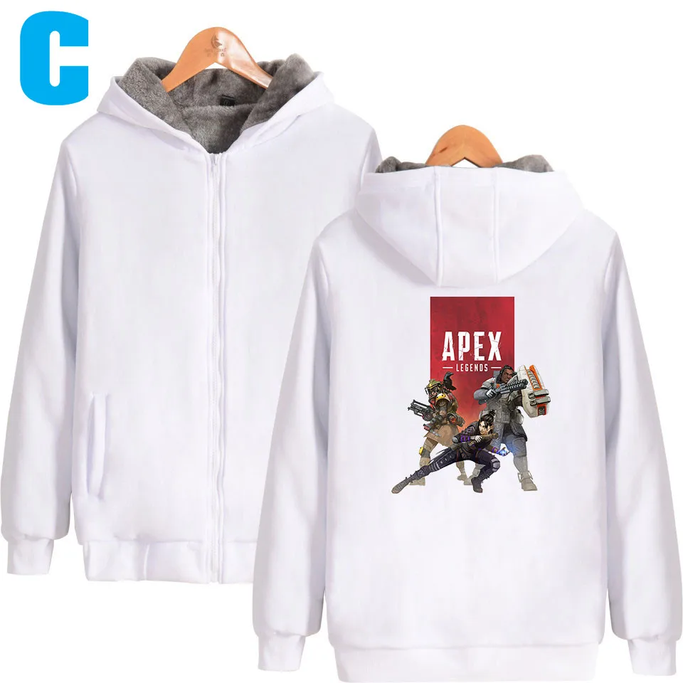 2019 Женская и Мужская Зимняя мода Apex Legends Обычная посадка унисекс Полная Застежка