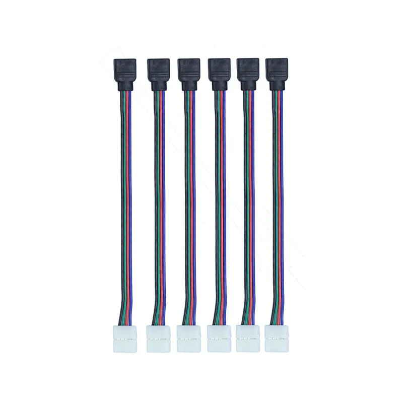 10 мм 4 контактный разъем для светодиодной RGB ленты 5050 2835 Светодиодный Без сварки