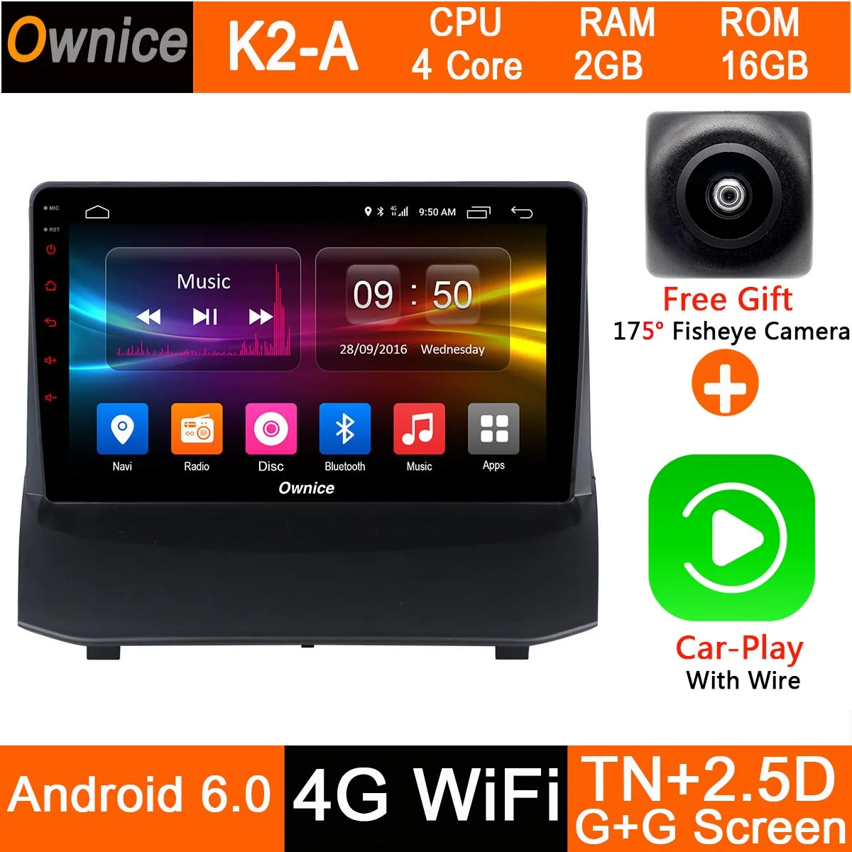 K2-A-CarPlay " ips Android 9,0 автомобиль радио стерео для форд фиеста 2009 2010 2012 2013 8 core автомобильный DVD gps плеер, 4 Гб+ 32G CarPlay - Цвет: K2-A-CarPlay