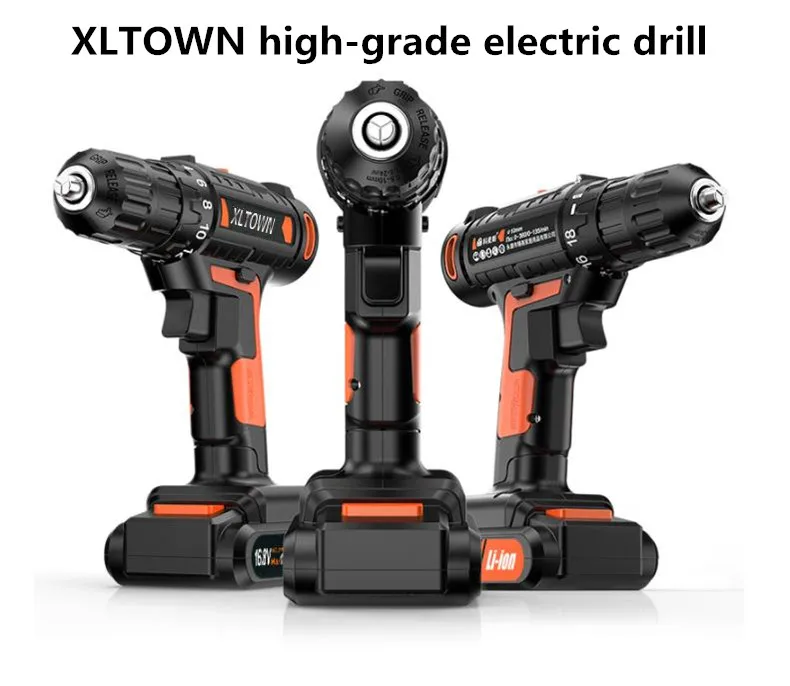 Xltown 16 8 v высококлассная дрель перезаряжаемая литиевая электрическая отвертка на