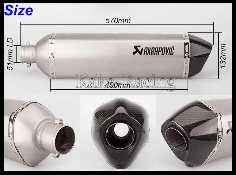 Для BMW F650GS F700GS F800GS F800R мотоцикл глушитель системы mid link средняя труба Akrapovic слипоны