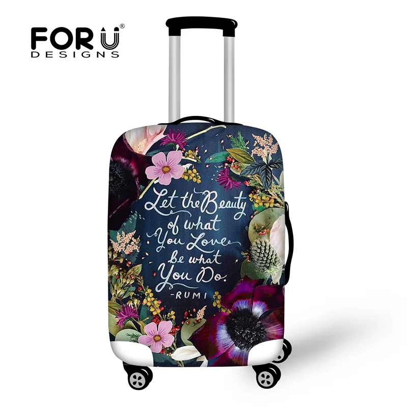 FORUDESIGNS/модный защитный чехол для багажа с принтом, эластичный Водонепроницаемый чехол для костюма, чехлы для 18-28 костюмов, чехол, аксессуары для путешествий - Цвет: L5198