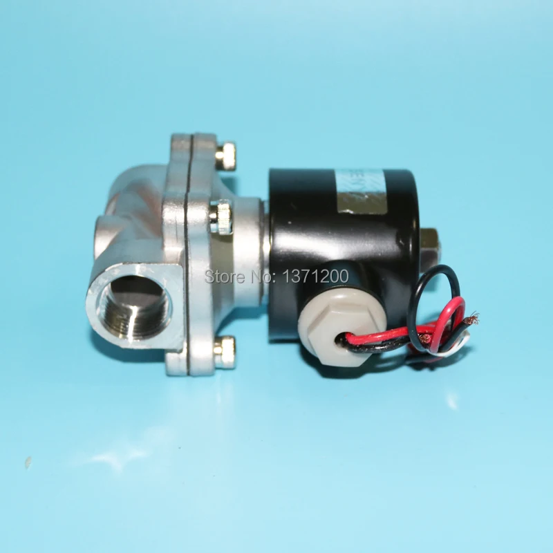 Электромагнитный клапан 3/8 &quot 1/2&quot 3/4 AC220V DC12V/24V из нержавеющей стали 304 N/O