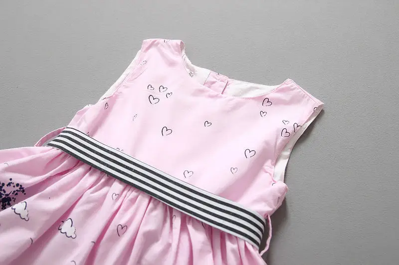 Pink Baby Kids Girls Sleeveless Princess Party Puffy Anime Gown Dress 2-7Y | Детская одежда и обувь