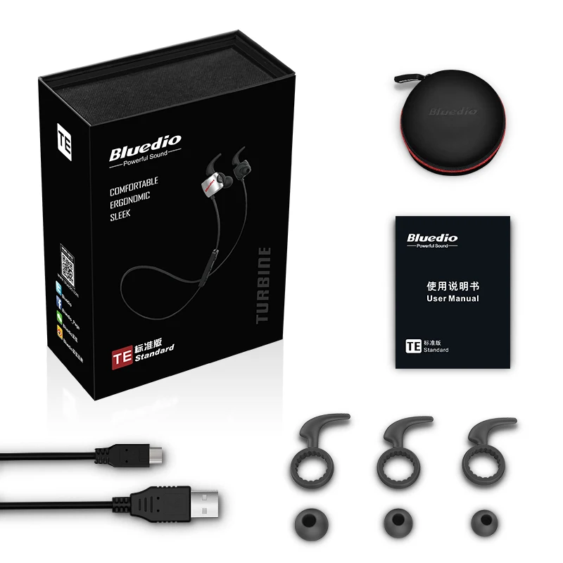 Bluedio TE Беспроводной спорта Bluetooth наушники со встроенным микрофоном пота